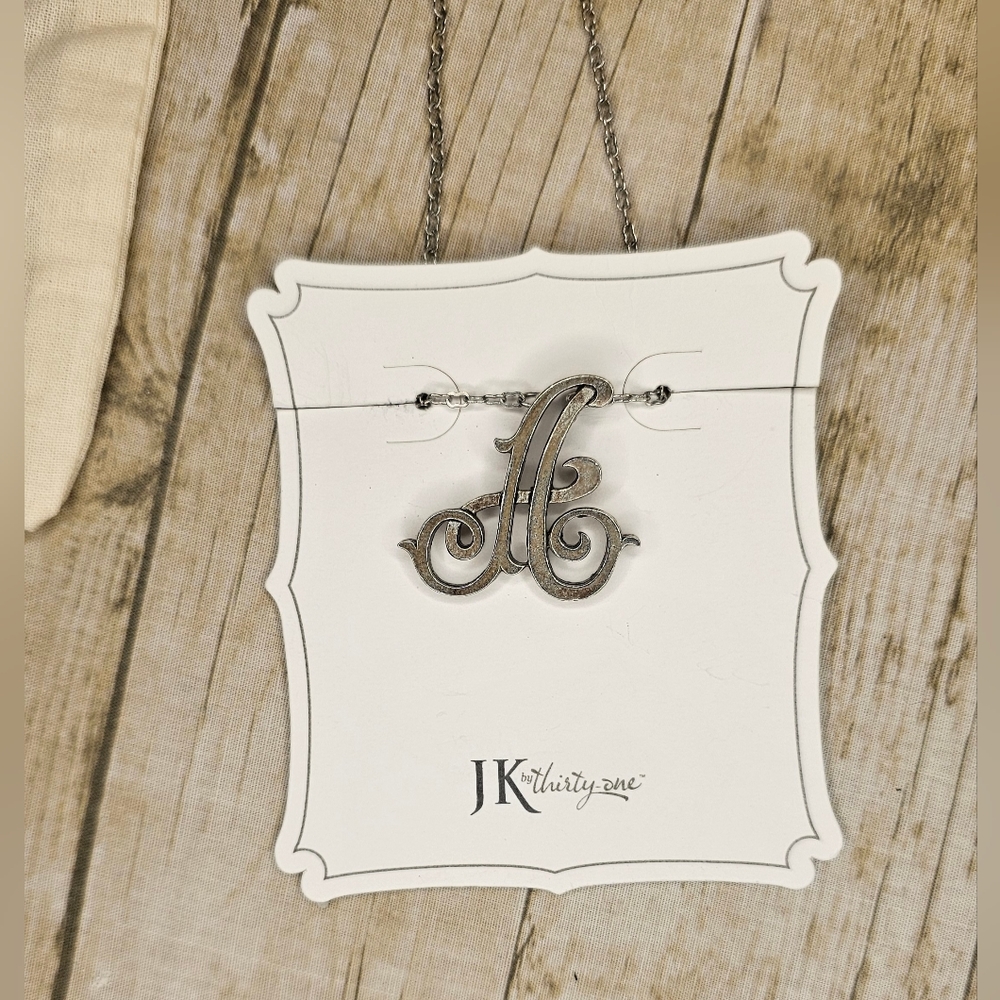 《A》Pendent Necklace [JK Thirty-One] Silver Tone ◇◇NWT◇◇